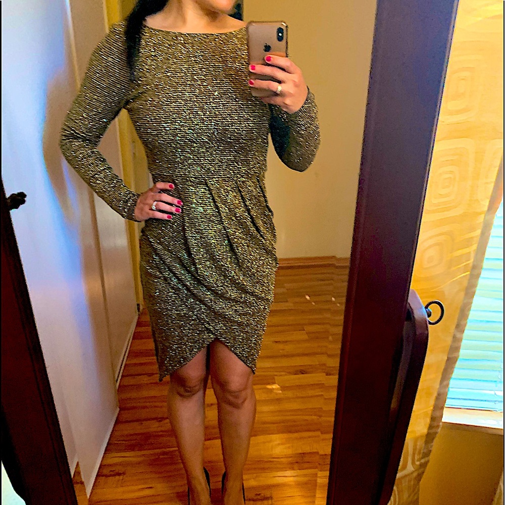 Beautiful black and gold dress M